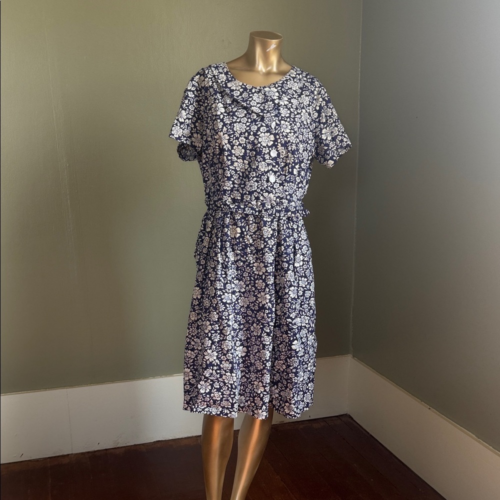 Floral Blue Dress